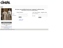 Tablet Screenshot of cintasuniforms.com